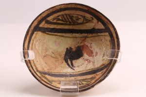 کاسه سفالی لعابدار
